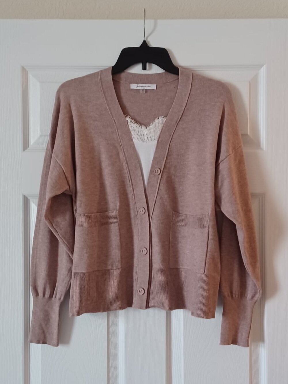 LIKE NEW! Sioni Heather Pink Pullover Sweater Size Medium